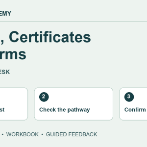 GP Staff Academy — Scripts, Certificates and Forms at the Front Desk